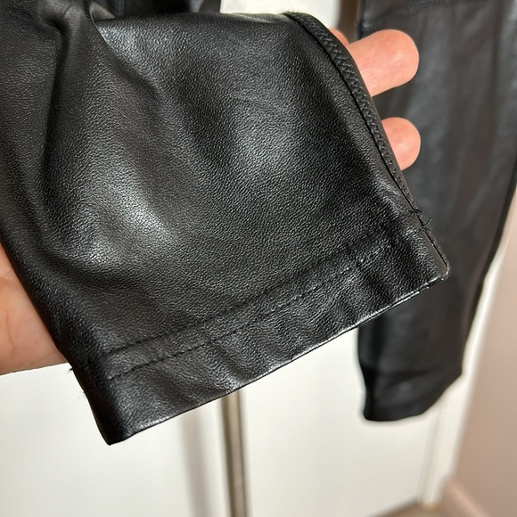 Aritzia Wilfred Black Faux Leather Leggings size M - Picture 4 of 10